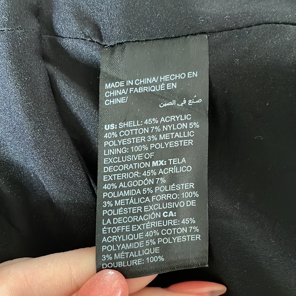 BLACK HOUSE WHITE MARKET tweed jacket blazer - Picture 8 of 9